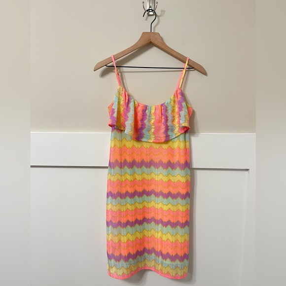Lilly Pulitzer Pastel Color Layla Chevron Print Knit Dress Size Small - Picture 3 of 8